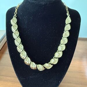 Vintage Coro Elegant Gold Tone Necklace